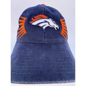 Denver Broncos NFL Hat Men’s One-Size Blue w/ Embroidered Horse. Starter. USED